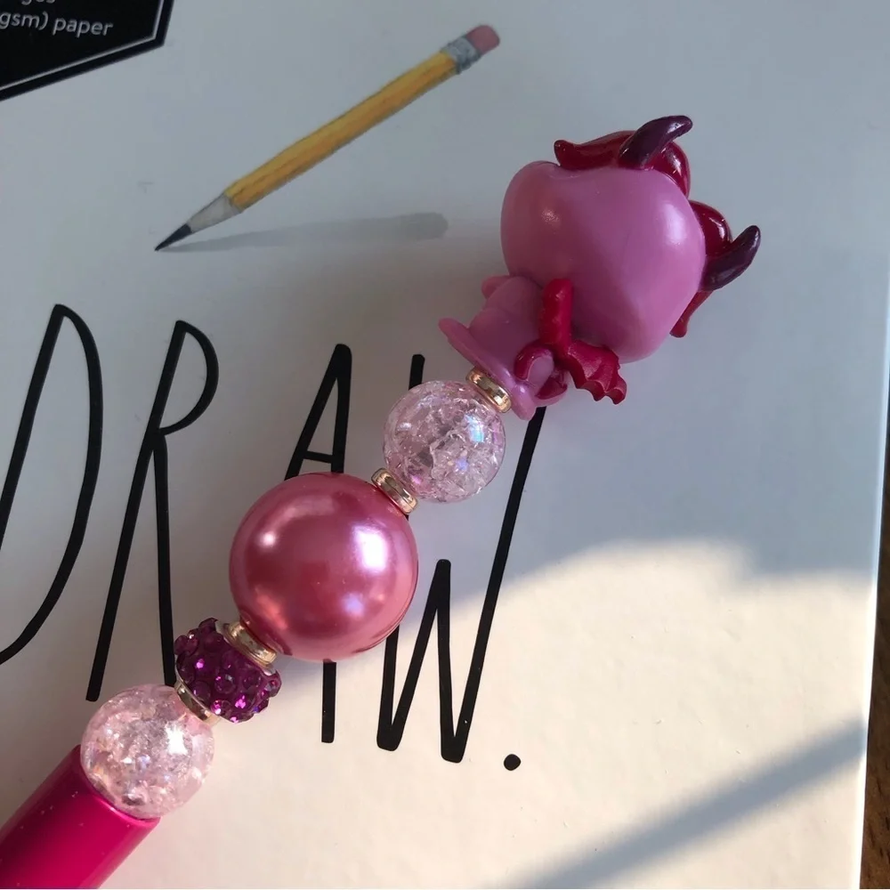 Disney doorables: Hercules: Pain handmade beaded pen